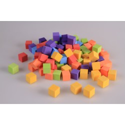 Foam counting cubes